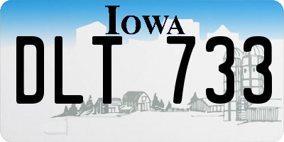 IA license plate DLT733