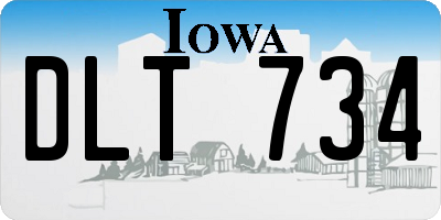 IA license plate DLT734
