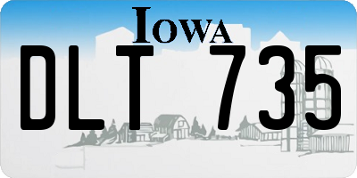 IA license plate DLT735