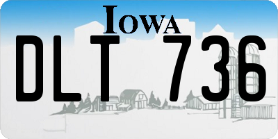 IA license plate DLT736
