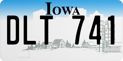 IA license plate DLT741