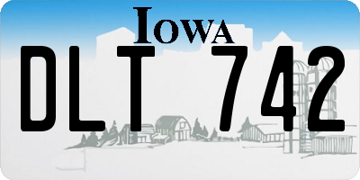 IA license plate DLT742