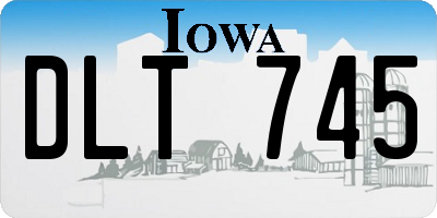 IA license plate DLT745