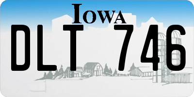 IA license plate DLT746