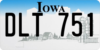 IA license plate DLT751