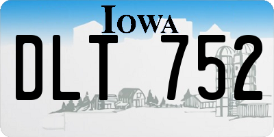 IA license plate DLT752