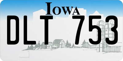 IA license plate DLT753