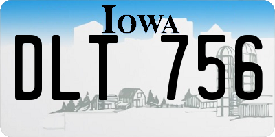 IA license plate DLT756