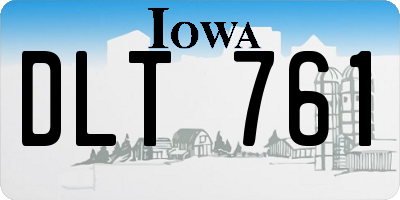 IA license plate DLT761