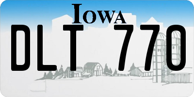 IA license plate DLT770
