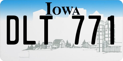 IA license plate DLT771
