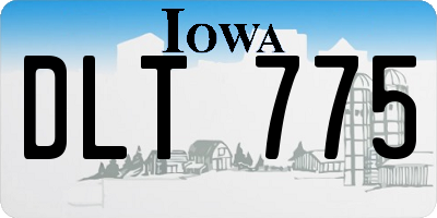 IA license plate DLT775