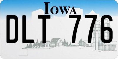 IA license plate DLT776