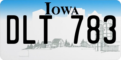 IA license plate DLT783