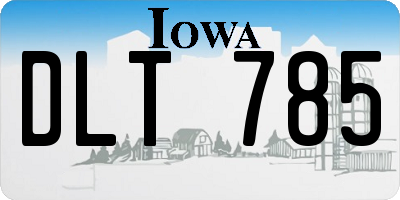 IA license plate DLT785