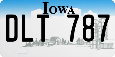 IA license plate DLT787