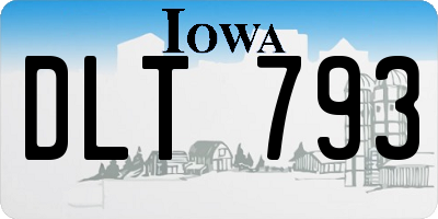 IA license plate DLT793