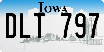 IA license plate DLT797