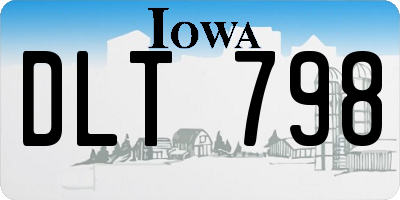 IA license plate DLT798