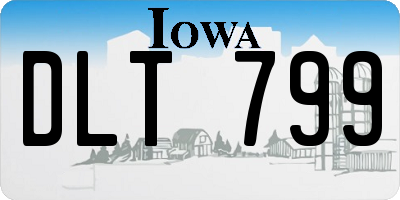 IA license plate DLT799