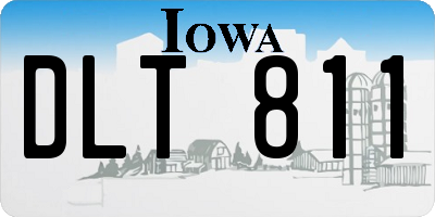 IA license plate DLT811