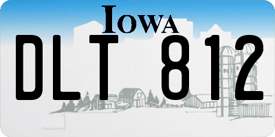 IA license plate DLT812