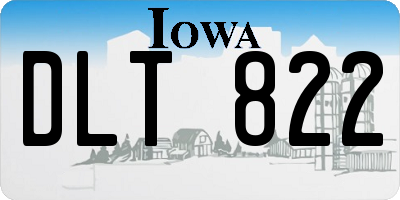 IA license plate DLT822