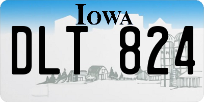 IA license plate DLT824