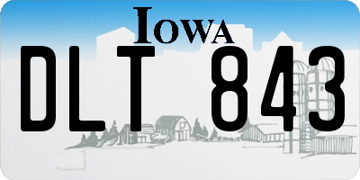 IA license plate DLT843