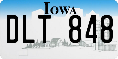 IA license plate DLT848