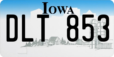 IA license plate DLT853