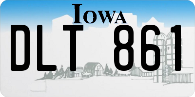 IA license plate DLT861