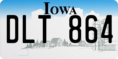 IA license plate DLT864