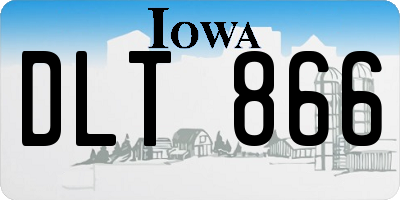 IA license plate DLT866
