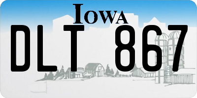 IA license plate DLT867