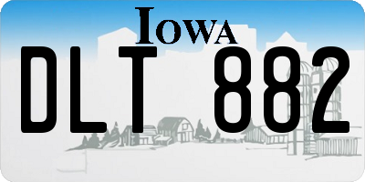 IA license plate DLT882