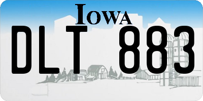 IA license plate DLT883
