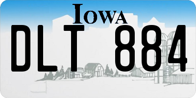 IA license plate DLT884