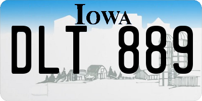 IA license plate DLT889