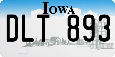 IA license plate DLT893