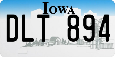 IA license plate DLT894