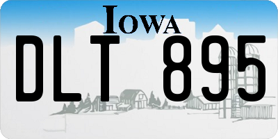 IA license plate DLT895