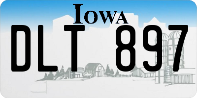 IA license plate DLT897