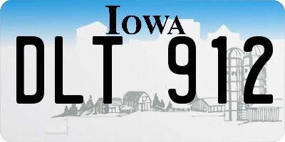 IA license plate DLT912