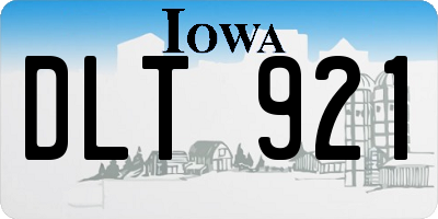 IA license plate DLT921