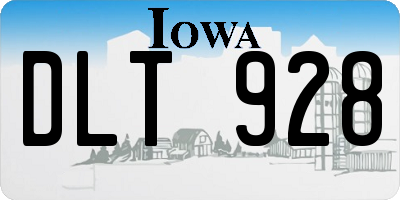 IA license plate DLT928