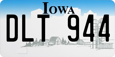 IA license plate DLT944