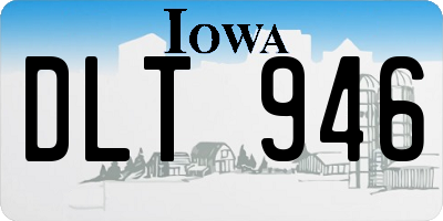 IA license plate DLT946