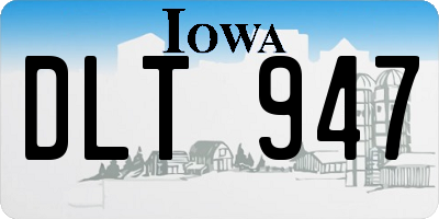 IA license plate DLT947
