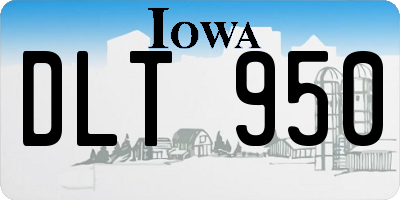 IA license plate DLT950